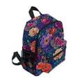 thumbnail image 2 of FORMRS School Backpack with Front Zippered Pocket 12" Student Travel Daypack, Blooming Flowers Pattern, 2 of 6