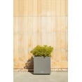 thumbnail image 3 of Veradek Block Series Cube Small Plastic Planter - Gray, 3 of 12