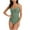 00 # Army Green, variant on REORIAFEE Women's Swimsuit Bikini Set Bathing Suit Retro Bathing Suit Padded Without Underwire Bikini Deep V One Piece Swimsuit Army Green L