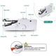thumbnail image 5 of Máquina de coser de mano, máquina de coser eléctrica de mano inalámbrica, puntada rápida y práctica para ropa de tela, ropa para niños, ropa para mascotas MFZFUKR 2033802-1, 5 of 9