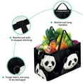 thumbnail image 3 of Panda Large Foldable Oxford Cloth Cube Organizer Tote Bag Toy Basket, 3 of 7
