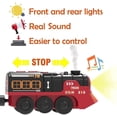thumbnail image 2 of HYPERLIVING Remote Control Train Set for Toddlers w/Steam, Music & Lights - Battery Operated Train for Toddlers, Electric Train Set for Kids, Magnetic Train Compatible with Thomas, Brio, Chuggington, 2 of 7