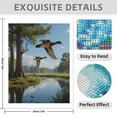 thumbnail image 3 of Diamond Art Kit for Adults, Flying Ducks Over Serene Pond Diamond Painting for Adults Beginners, 5D DIY Diamond Art Painting Kits, Colorful Diamond Painting Craft for Home Decor 12x16, 3 of 7