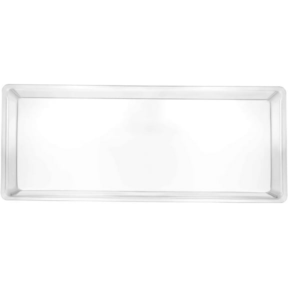 5.5 x 13 Inches Clear Mini Rectangle Plastic Tray – Disposable Serving Platter for Appetizers Desserts Snacks Fruits Catering Parties Events Buffet Food Display Elegant Lightweight Plastic Tray (2)