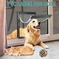 thumbnail image 4 of XL Dog Door for Large & Extra Large Dogs – Weatherproof Magnetic Doggy Door with Lockable Panel, Plastic Flap Pet Door for Giant Breeds, Heavy-Duty Frame for Exterior & Interior Use, 4 of 7