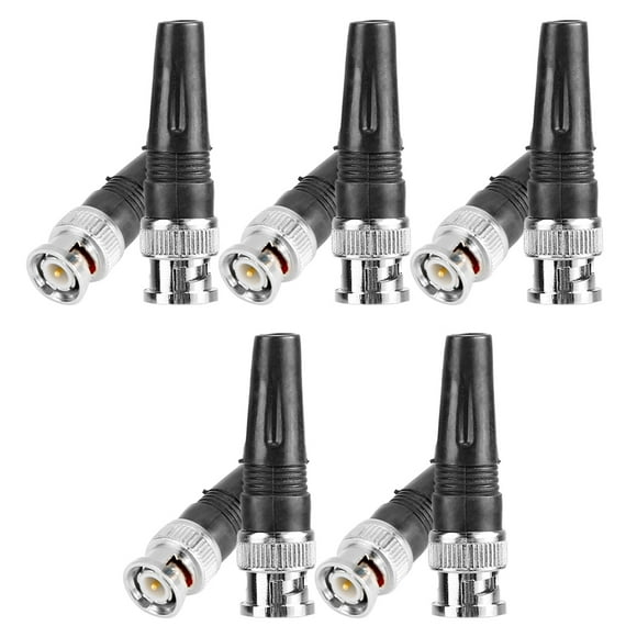 BNC Connector, BNC Male Adapter, Converter For Camera And Video Cable, 10Pcs For Commercial Camera