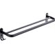 thumbnail image 1 of 60 cm Wall Mount Black Towel Rack Aluminum Double Rod Towel Bar with Hook for Home Hotel Bathroom Sh, 1 of 5