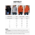 thumbnail image 2 of Asyoly Womens Turtleneck Cold Shoulder Sweaters Long Sleeve Oversized Knitted Pullover Sexy Jumper Solid Color Tops, 2 of 5