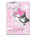 thumbnail image 3 of Póster adhesivo de dibujos animados Kawaii My Melody, pintura colgante de pared, exhibición de escritorio, decoración del hogar, material impreso de alta calidad, 3 of 5
