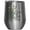 Silver, variant on Enjoy the Little Things Quote with Daisies & Butterflies Design Merch Gift, White 12oz Wine Tumbler