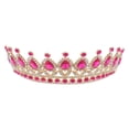 thumbnail image 4 of KAKOWELY Tiara de novia: diadema de corona para boda, tocado de princesa con diamantes de imitación para mujeres y niñas, accesorios para disfraces, bodas, cumpleaños, fiestas de graduación., 4 of 4