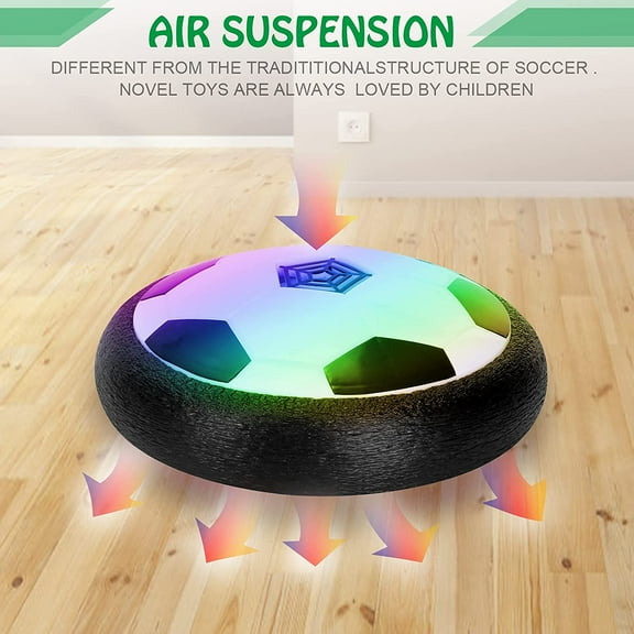 GIXUSIL 3Pcs Boy Toys for Hover Soccer Ball - Kids Toy Gifts (LED Lights and Soft Foam Bumpers) , Soccer Gifts for Boys Toddler, Kids Toys for 3-16 Year Old Indoor Games