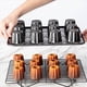 thumbnail image 5 of 2X Molde Canele de 12 Cavidades Molde para Pasteles Molde Antiadherente para Magdalenas Canele Molde para Magdalenas para Horno Moldes para Pudín para Hornear, 5 of 5