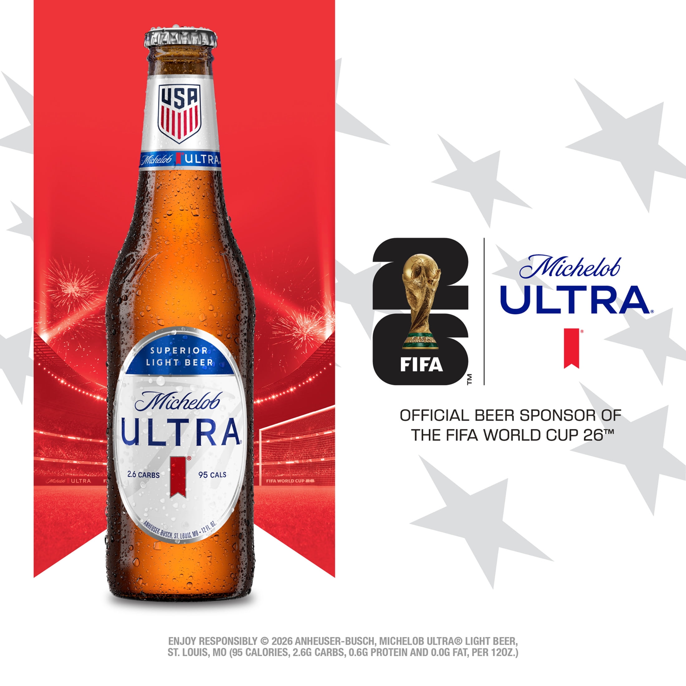 Michelob ULTRA Superior Light American Lager Beer, 6 pack 12 fl oz Glass Bottles 4.2% ABV