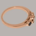 thumbnail image 5 of LBG British Made 14k Rose Gold Ring with Natural Opal & Sapphire Womens Engagement Ring - 33 size options - Size 7.25, 5 of 7