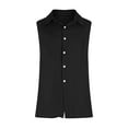 thumbnail image 3 of Men's Linen Shirts Sleeveless Button Up Shirt Casual Summer Beach Tops Athletic Gym Tank Vest, 3 of 4