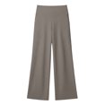 thumbnail image 6 of yievot Women's High Waist Ribbed Wide Leg Yoga Pants Loose Workout Sweatpants Casual Lounge with Pockets, 6 of 8