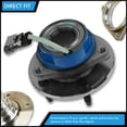 thumbnail image 2 of TRQ 4 Piece Steering Kit Wheel Hub & Bearing Assembly w/ CV Axle Shaft for Chevy PSA85117, 2 of 4