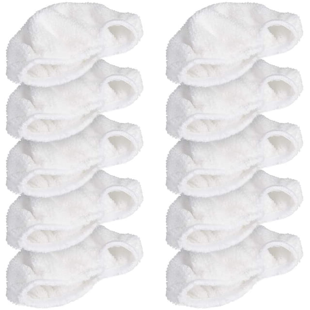 Almohadillas de microfibra para limpieza a vapor, paquete de 10 para dispositivos portátiles, lavables a máquina, accesorios perfectos para limpieza a vapor