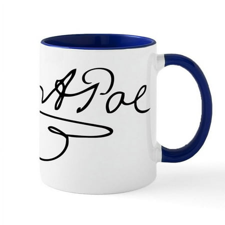 

CafePress - Edgar Allan Poe s Signature Mug - 11 oz Ceramic Mug - Novelty Coffee Tea Cup