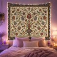 thumbnail image 2 of Ornate Floral Vase Tapestry Wall Hanging, 2 of 7