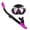 Purple, variant on Suodoka Anti-fog Snorkeling Goggles Mask Scuba Diving Snorkel Swimming Goggles Glasses with Camera Mount, Blue/White (7.1 inches / 18 cm)