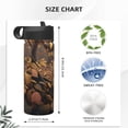 thumbnail image 4 of Yiaed Cute Fallen Leaf Koala Print Water Bottle with Straw Lid, Stainless Steel Double Wall Insulated Water Bottle | Leak-Proof and Spill-Proof Water Bottle, 4 of 8