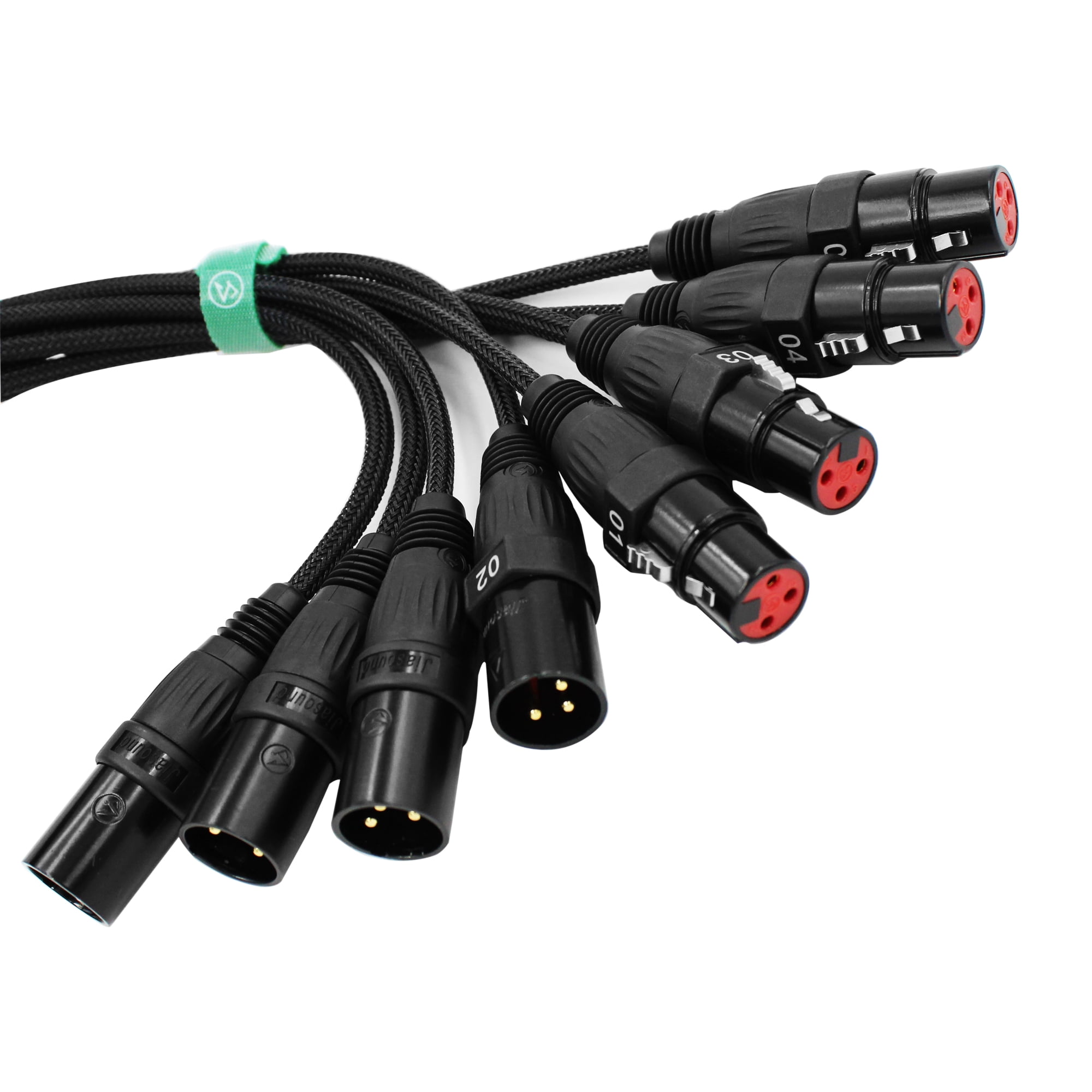 Jiasound  XLR Connector to  Ethernet Cable Auido Snake 4 Channel DMX512 Network Signal Extender