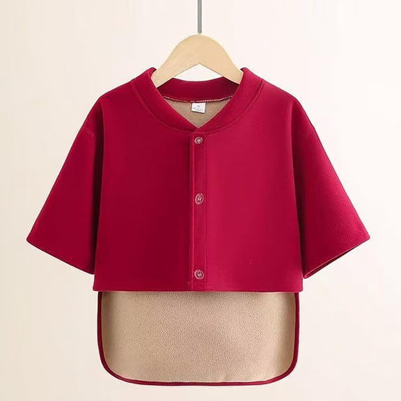 PiGOGI Women's Winter Jacket Warm Winter Coat Fall Outerwear Red XL