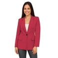 thumbnail image 1 of Saco largo de Mujer Elegante Atemporal Rojo Extra Grande, 1 of 3
