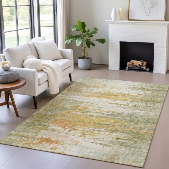 Addison Rugs Chantille Indoor/Outdoor Transitional Abstract Aloe Machine Washable Rectangle Rug, 10' x 14'