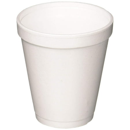 Dart 8 Oz White Disposable Coffee Foam Cups Hot and Cold Drink Cup, Pack of
