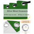 thumbnail image 6 of Ombre Green Waves Blackout Curtains, Light Blocking Print Window Curtains, Abstract Art Gradient Modern Thermal Insulated Window Drapes for Living Room Kitchen Cafe 2 Panels, 104"W x 52"L, 6 of 9
