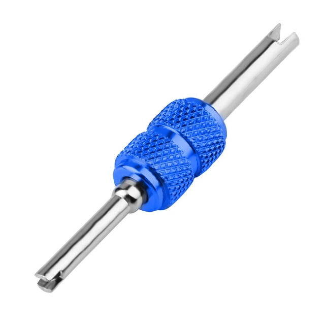 Extractor de núcleo de válvula de aire acondicionado de aleación de aluminio anticorrosión (azul)