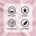 thumbnail image 6 of Gogreen 100% Cotton Bath Towel Sets of 6 Pieces, 2 Bath Towels 2 Hand Towels 2 Washcloths, Highly Absorbent Towels for Bathroom, Gym, Hotel (Blush pink), 6 of 7