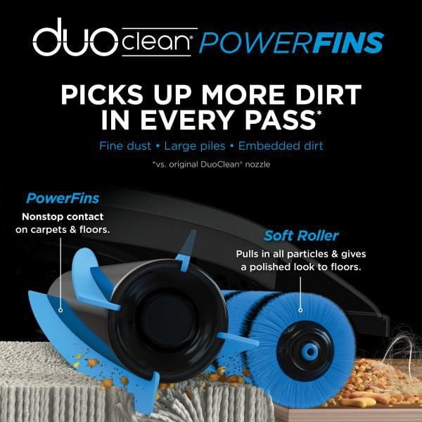 Aspirateur vertical Rotator Lift-Away ADV DuoClean PowerFins de Shark avec brosse rotative autonettoyante, LA500C, Gris Filtres HEPA, 960W