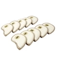 thumbnail image 2 of Cubierta de cabeza de hierros de golf Cola 10x PU cuero impermeable Blanco, 2 of 8