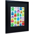 thumbnail image 2 of Trademark Fine Art "Monsters and Aliens" Canvas Art by Elizabeth Caldwell, Black Matte, Black Frame, 2 of 4