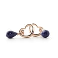 thumbnail image 4 of Galaxy Gold 14K Rose Gold Natural Sapphire Dangle Earrings - September Birthstone - Truth & Nobility - Fine Jewelry for Women, 4 of 7