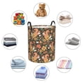 thumbnail image 4 of Lsque Squirrel Mushroom Yellow Flower Pattern Laundry Hamper Basket, Tall Woven Rope Hamper Basket for Clothes, Lightweight Storage Basket, Collapsible Waterproof-Small, 4 of 6