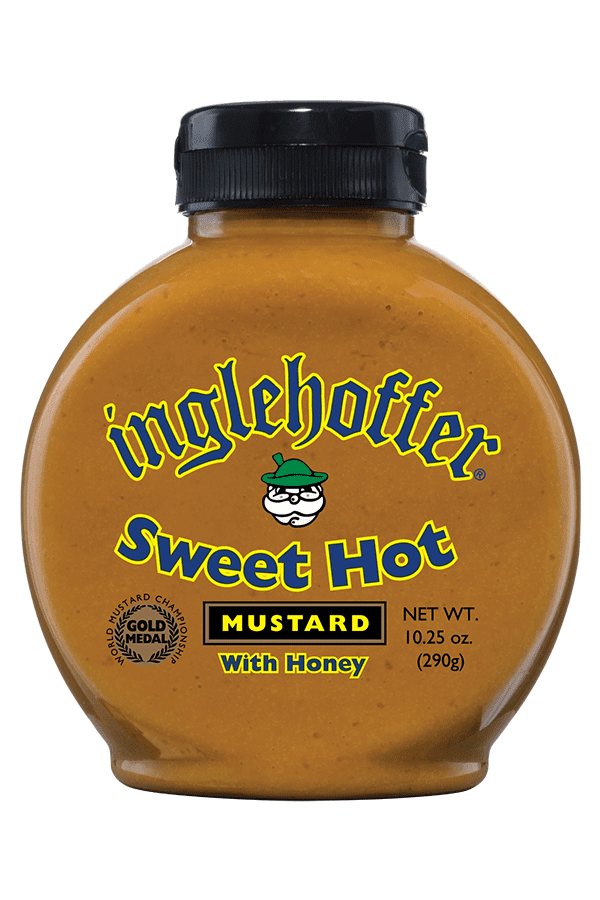 Inglehoffer Sweet Hot Mustard With Honey, Squeeze Bottle, 10.25 oz