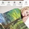 thumbnail image 3 of Pratyus Impressionist Painting Forest Rocks Throw Blanket for Women Children Soft Cozy Plush All Seasons Gift 40x50in, 3 of 6