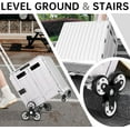 Foldable Utility Cart Stair Climber Wheeled, Collapsible Rolling Crate