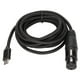 thumbnail image 4 of Cable USB C A XLR HIRBRA, CABLE DE MICRÓFONO 24AWG DE 6 MMM DE DIÁMETRO PARA, Admite FRECUENCIA DE MUESTREO DE 44,1 KHz Y 48 KHz, 4 of 7