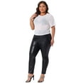thumbnail image 3 of DARING DIVA Women's Plus Glitter Silver Star Sheer Crop Blouse 1X White, 3 of 6