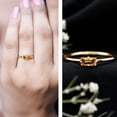 thumbnail image 3 of Rosec Jewels Baguette Citrine Promise Ring for Women - East West Ring - AAA Quality - with Jewelry Box, 10K Yellow Gold, US 11.00, 3 of 8
