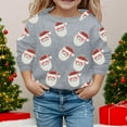 thumbnail image 2 of FJHNGBDH Christmas Children's Kids Girl's Boy's Pullover Sweatshirt Cartoon Cup Sequins Printed Crew Neck Long Sleeved Sweatshirts Fashion Casual Spring Autumn Loose Top 8-9 Years, 2 of 4