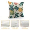 thumbnail image 4 of Fenyluxe Colorful Pineapple Pillow Covers Leaves Summer Tropical Fruit Throw Pillow Case Pillow Sham Cushion Cover Size Printed One Side 24x24in, 4 of 5