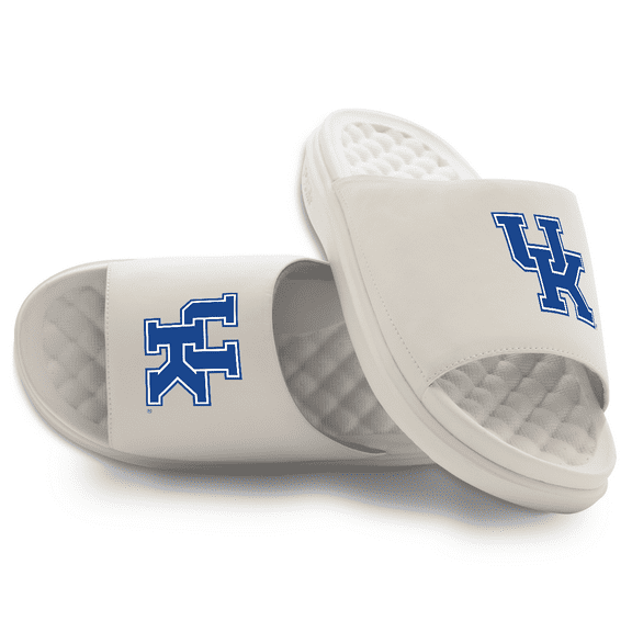 Unisex ISlide Cream Kentucky Wildcats Primary Motive Slide Sandals