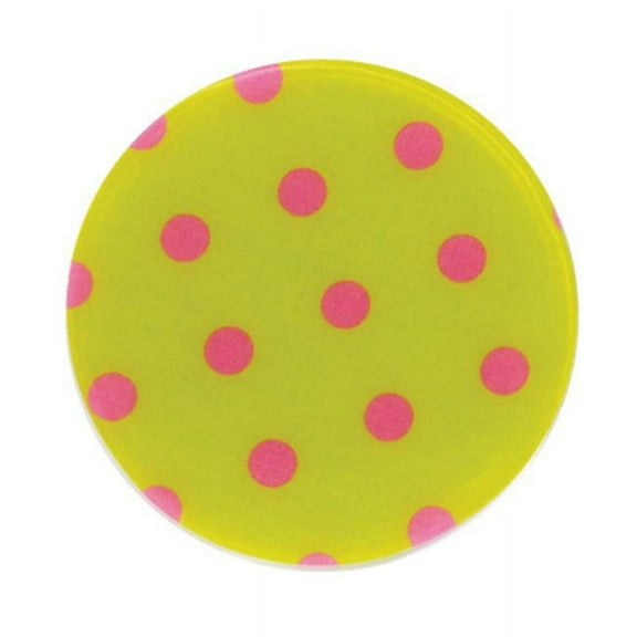 Andreas TRC-159 Green or Pink Dots Casserole Silicone Trivet - Pack of 3 trivets